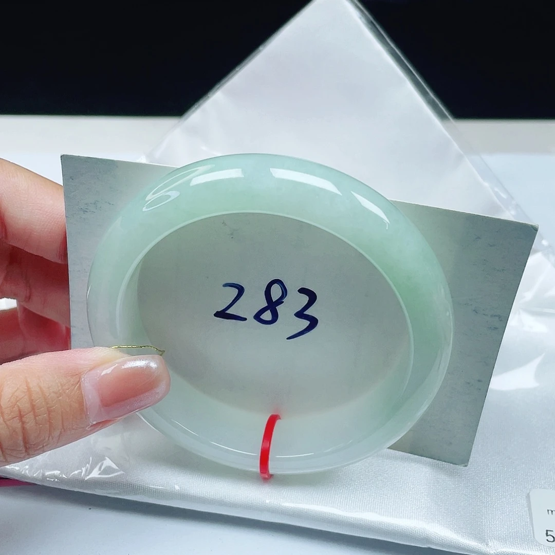 翡翠未镶嵌手镯 正圈56