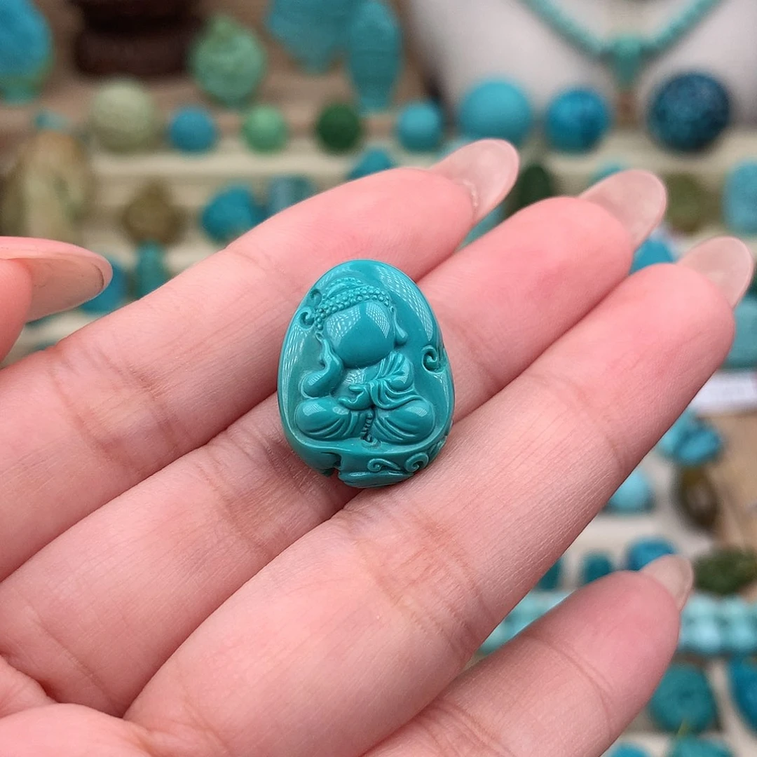 未镶嵌绿松石珠宝奇石