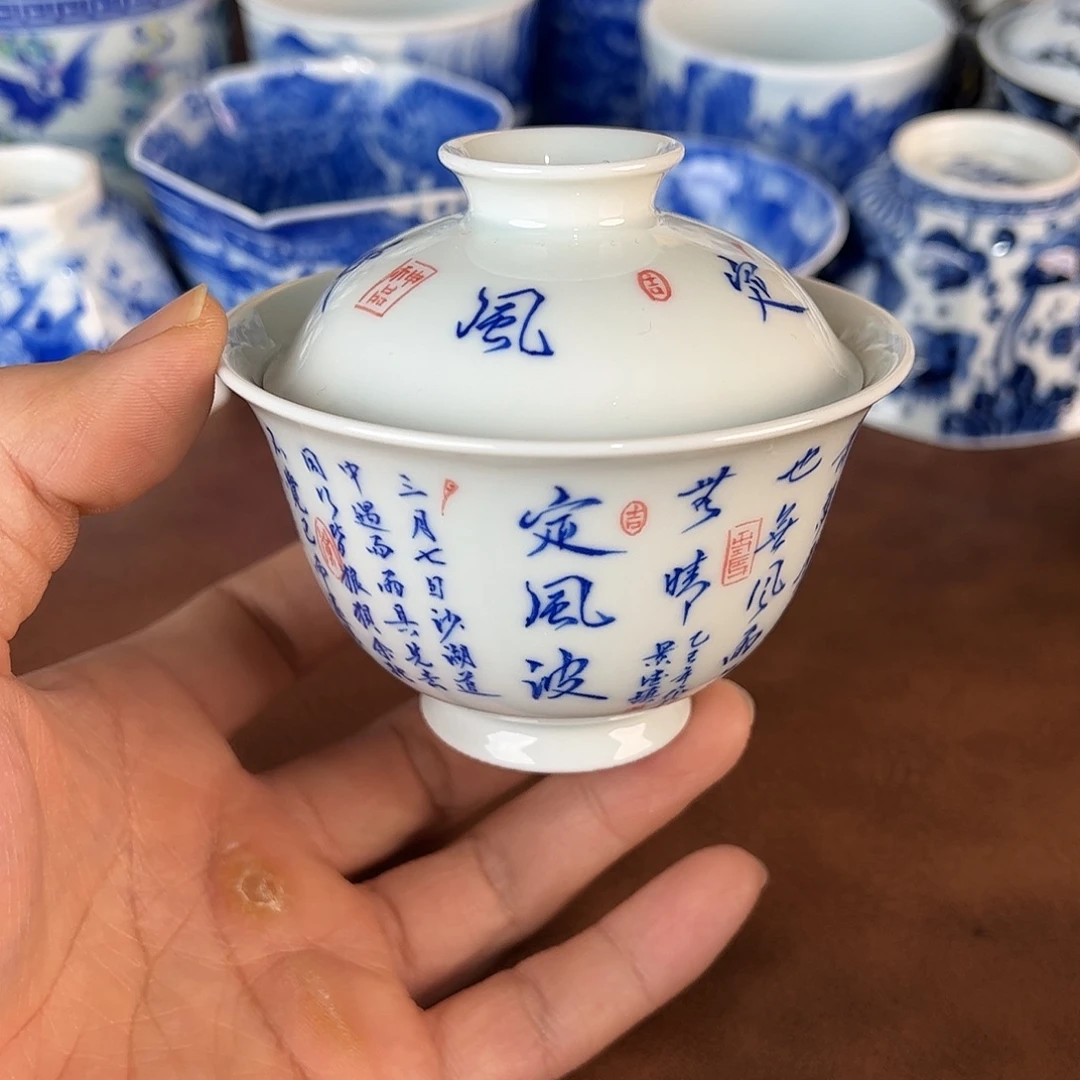 瓷片景德镇全手工手绘陶瓷