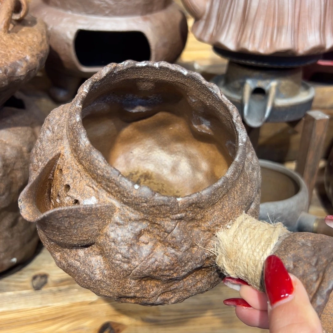 茶具裸烧老岩泥茶壶茶具