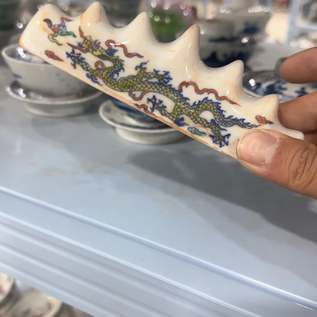 瓷片摆件手绘瓷器全部处理