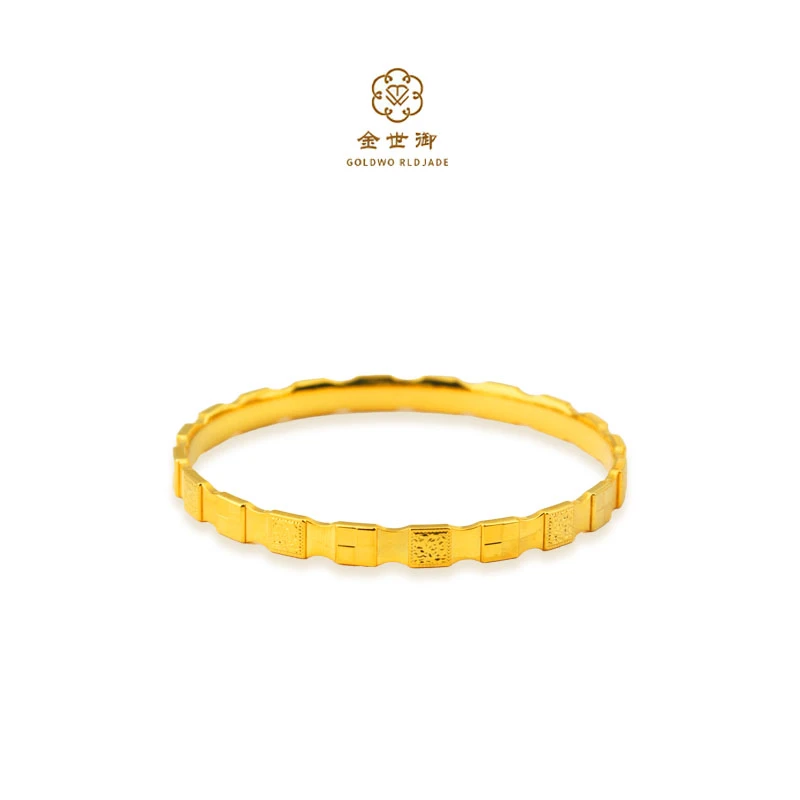 JINSHIYU/金世御 镀K金蛇骨个性闭口手镯