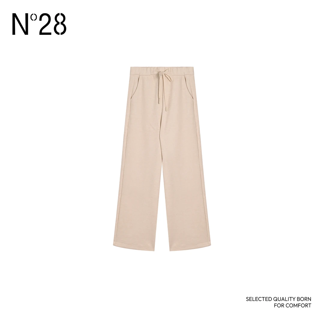 【小小莎专属】N°28休闲裤2024冬季高腰简约宽松女装高级日常休闲