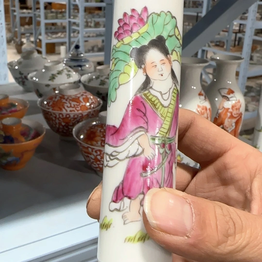 瓷片摆件手绘瓷器全部处理了吧