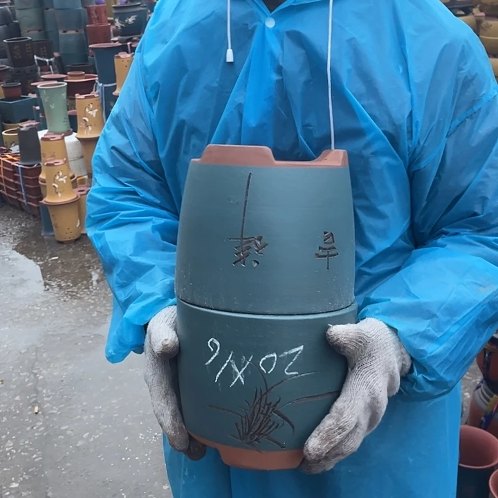 紫砂紫砂花盆也在