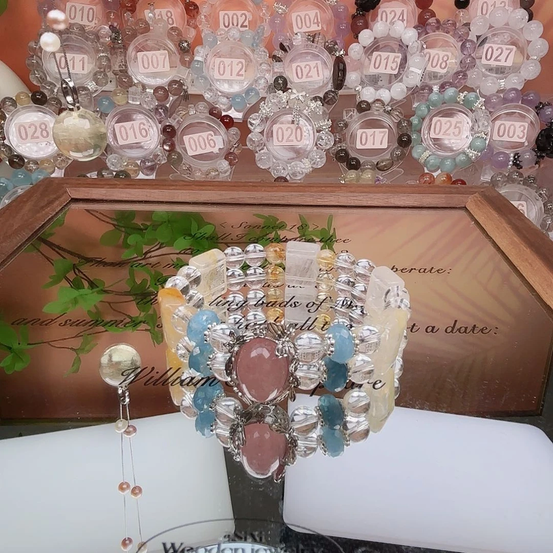 手链银S925镶嵌水晶