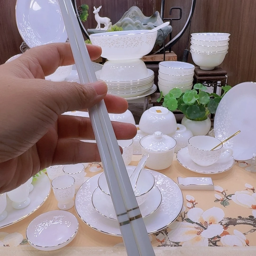瓷景德镇骨瓷筷子10双