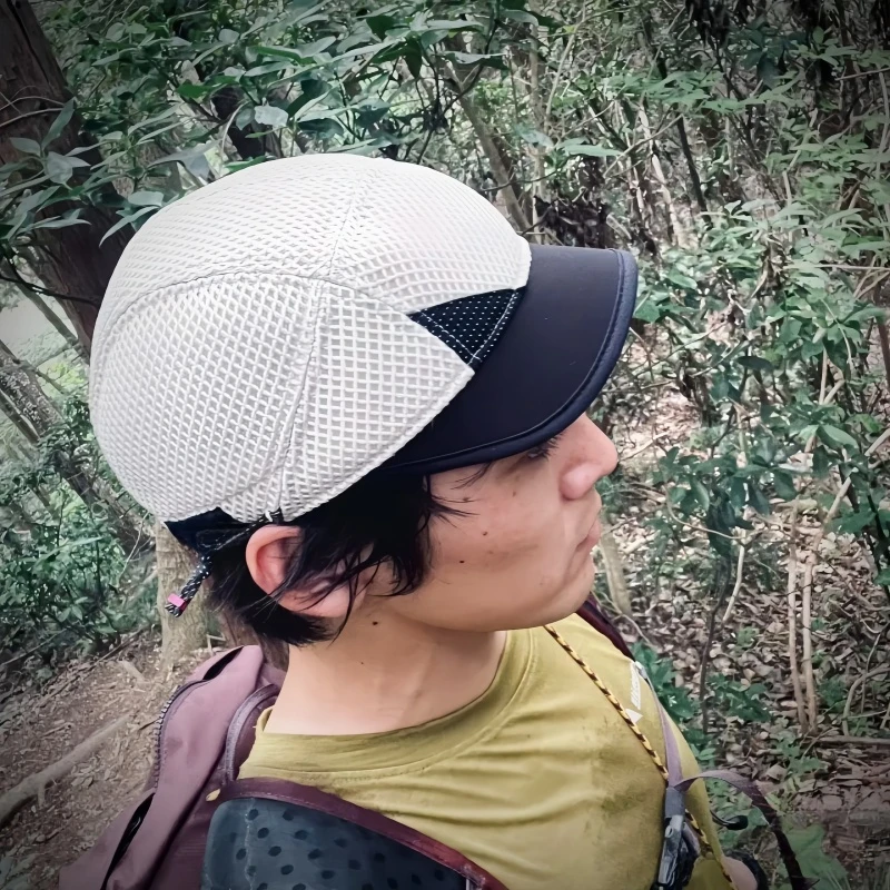 【三角乌纱帽】春夏户外男女款立裁网格透气遮阳无感运动帽C0895