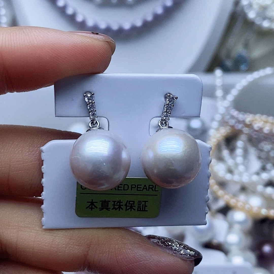 未镶嵌耳钉淡水珍珠