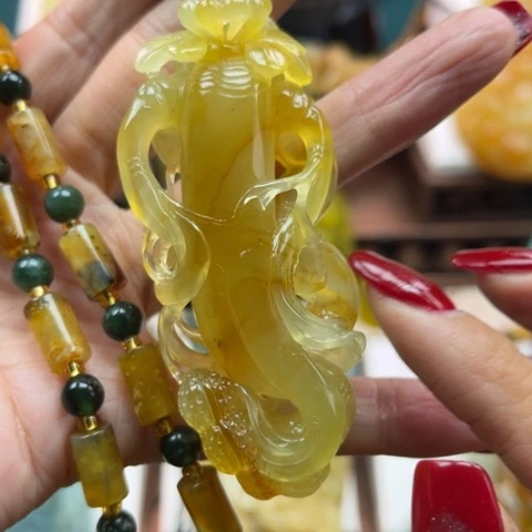 岫玉挂件未镶嵌挂件