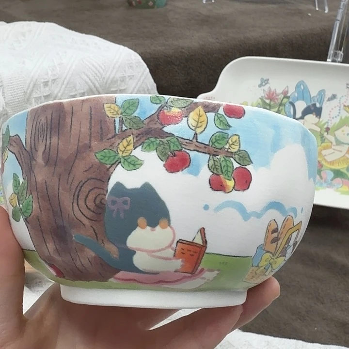 摆件陶卡通手绘景德镇瓷器