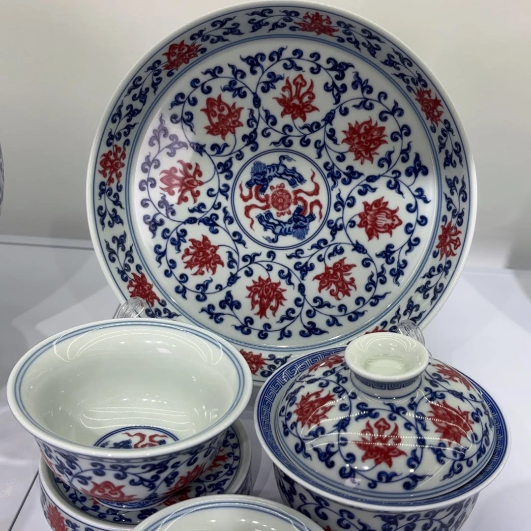 魏***然景德镇陶瓷五件套