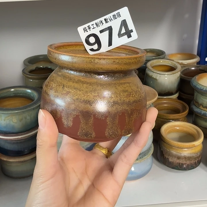 景德镇手工陶瓷盆 口7