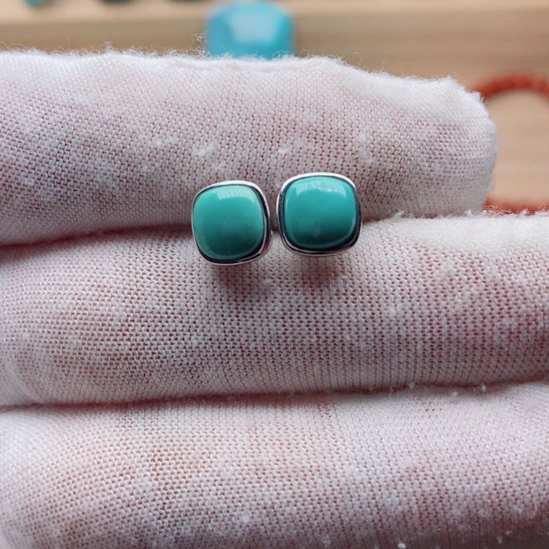 绿松石银S925镶嵌挂件