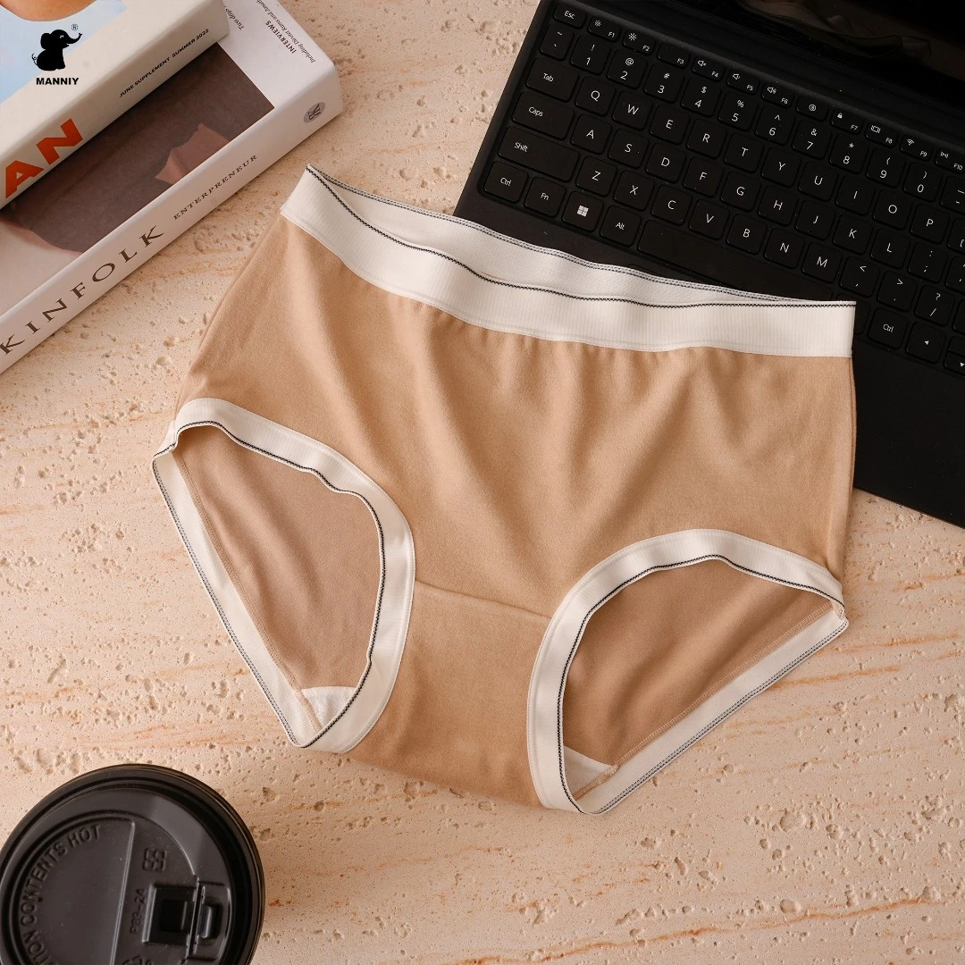 MANNIY/秋冬新款温暖亲肤磨毛简约舒适女士内裤W007