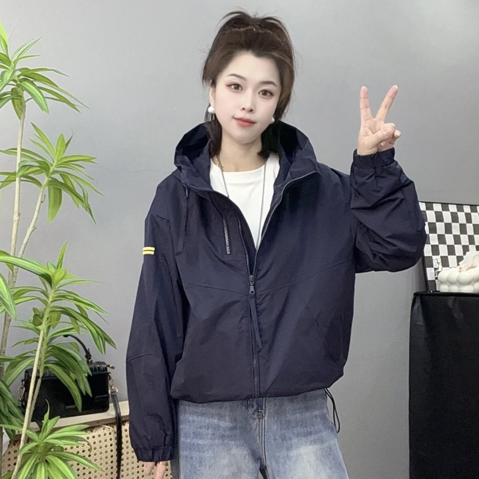 李李服饰2025春款双拉链宽松休闲显瘦欧货冲锋外套