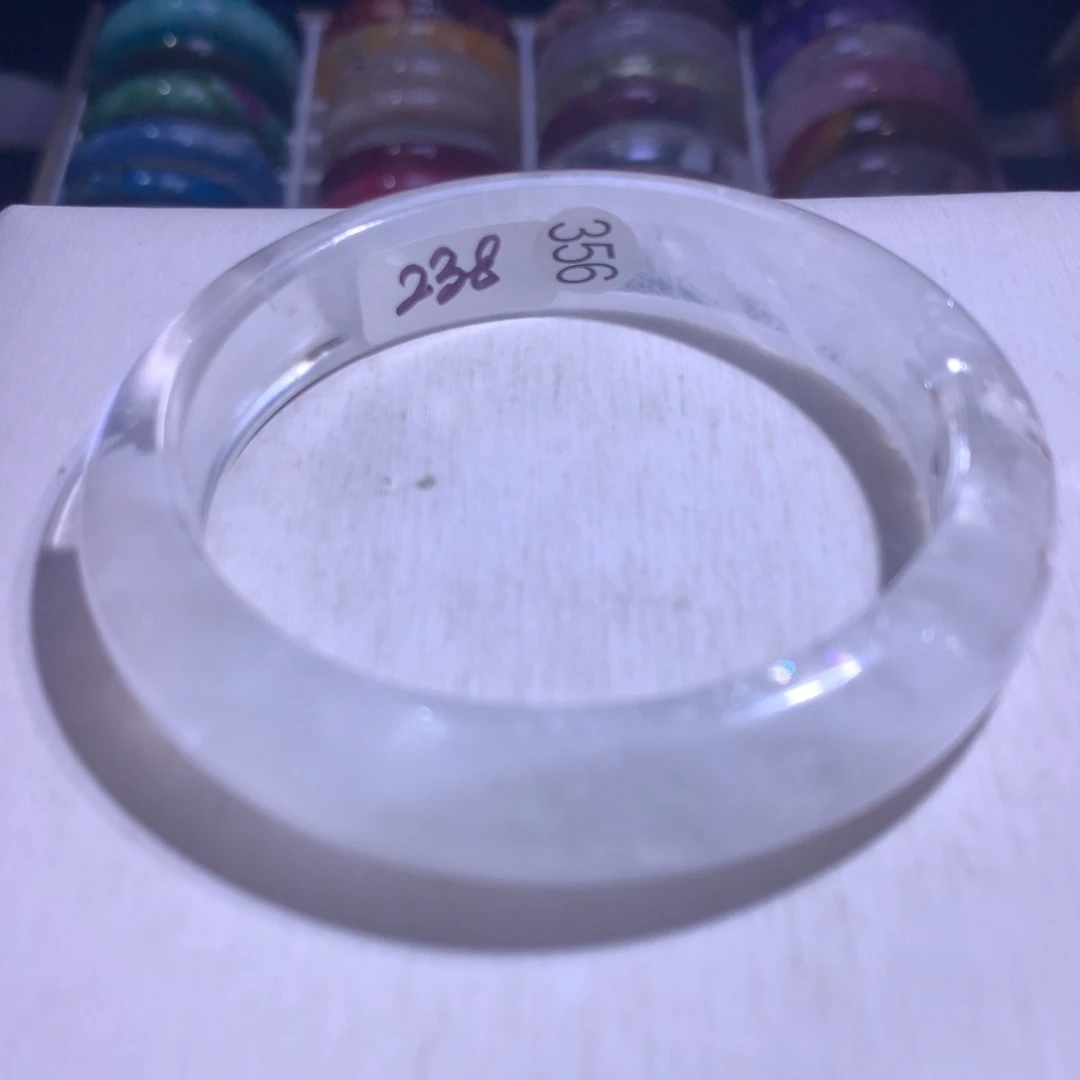 银S925镶嵌手镯水晶彩虹幽灵60圈356