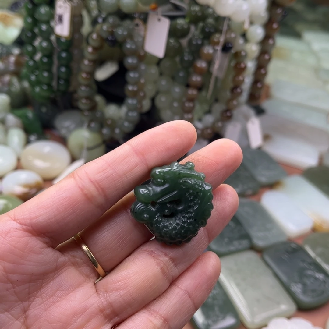 和田玉未镶嵌吊坠(不含链)