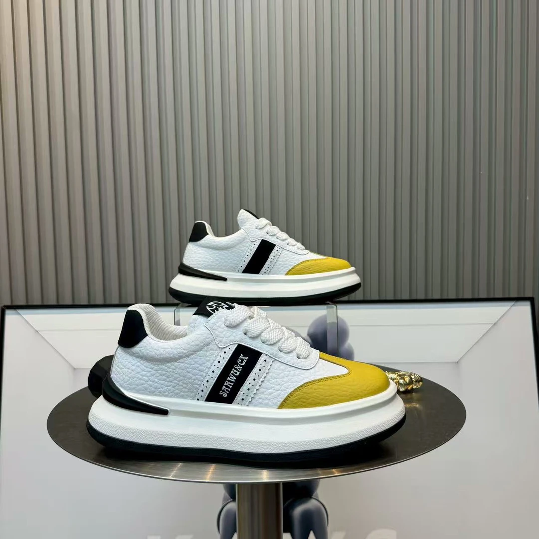 时尚休闲鞋运动潮流厚底男款百搭舒适鞋子