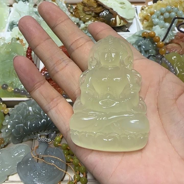 蛇纹石玉吊坠合金用****5