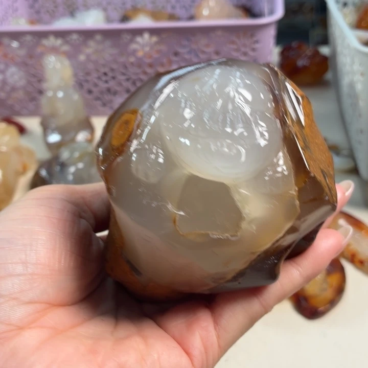 玛瑙/玉髓未镶嵌吊坠(不含链)