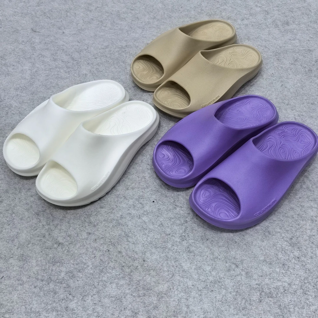 新仓-1085-COU夏季纯色简约舒适基础百搭运动拖鞋