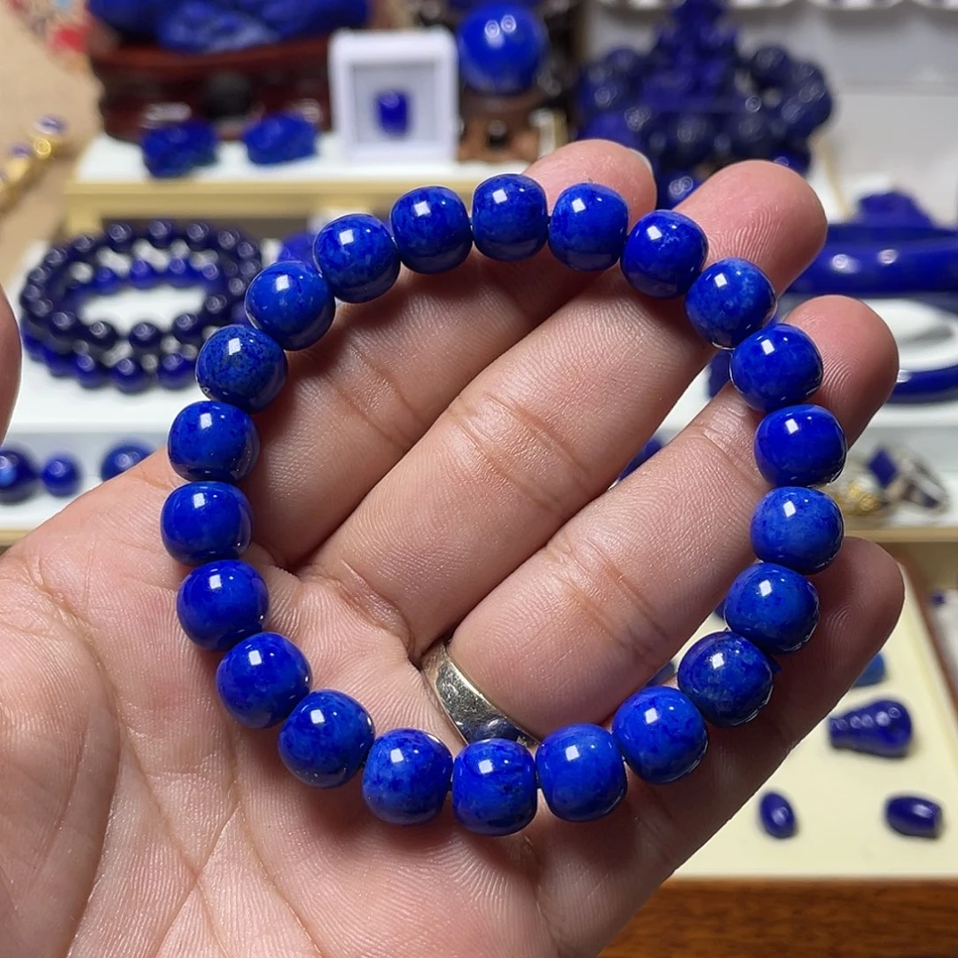 青金石未镶嵌10mm老型手串