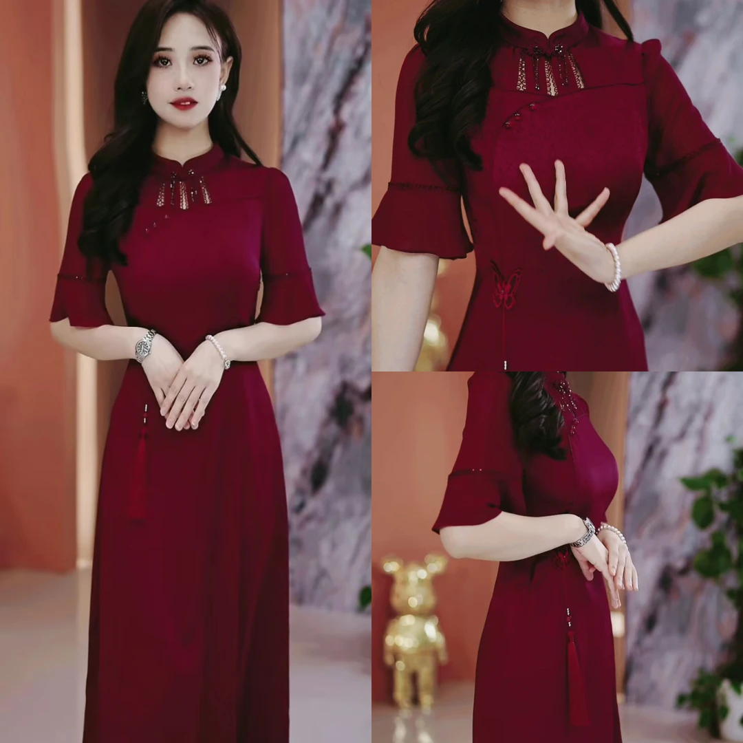 夏季时尚新款连衣裙2025夏季气质显瘦百搭收腰连衣裙YX25J776款