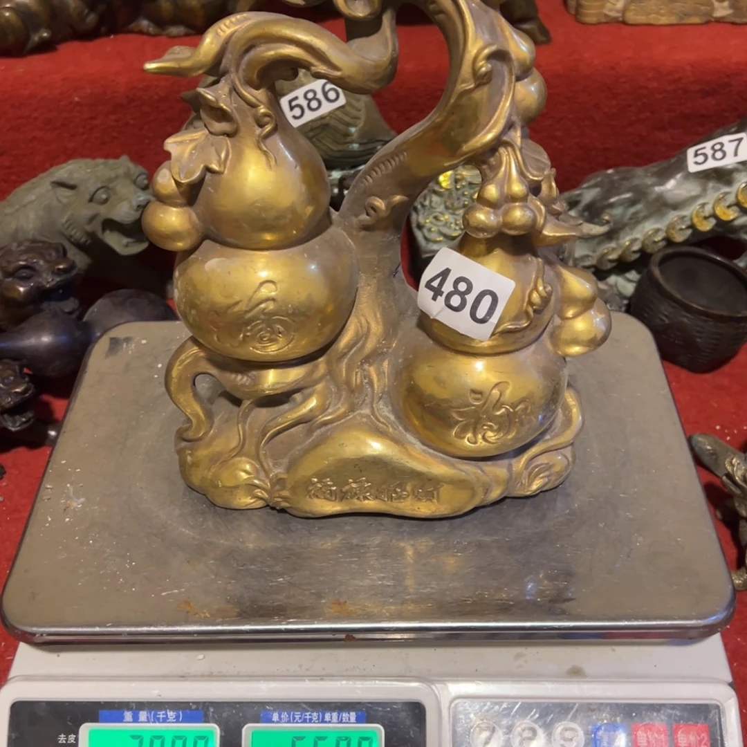 著***️黄铜摆件，文房摆件