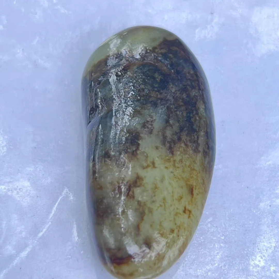 非金属大理石吊坠 天然随型吊坠天然皮色 孤品