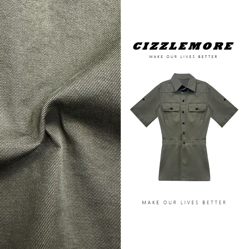 【摩登女郎】气质工装设计感不规则短袖收腰半裙连体款