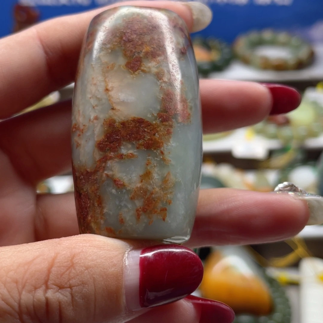 未镶嵌透闪石质玉把件