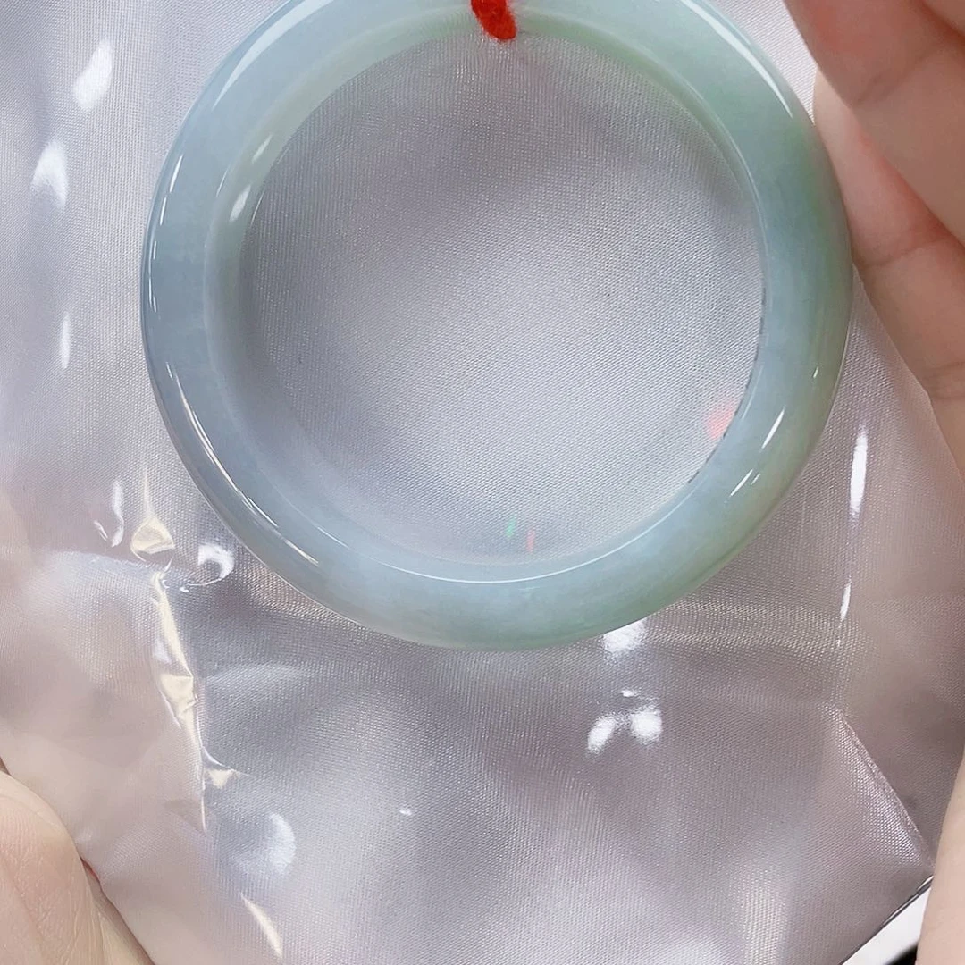 翡翠未镶嵌手镯天然缅甸A货翡翠手镯17号