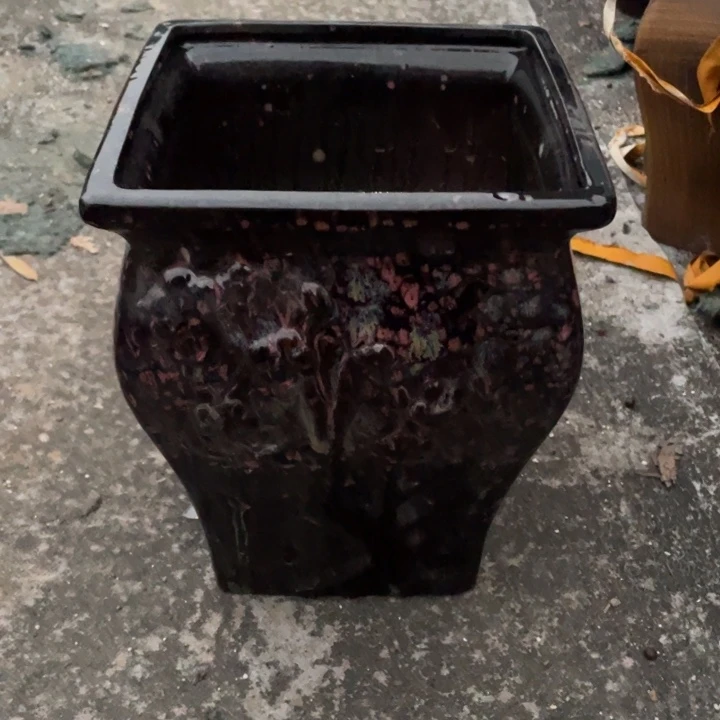 紫砂花盆口20高24正品正品