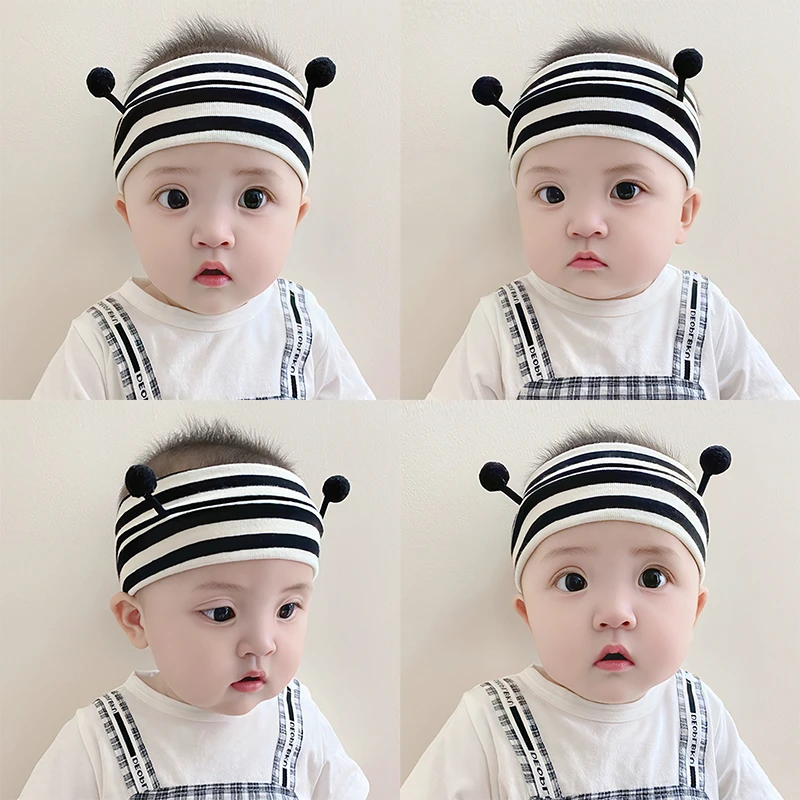 发带发饰薄款新生婴幼儿宝宝护囟门胎帽可爱超萌男女童夏季潮儿童