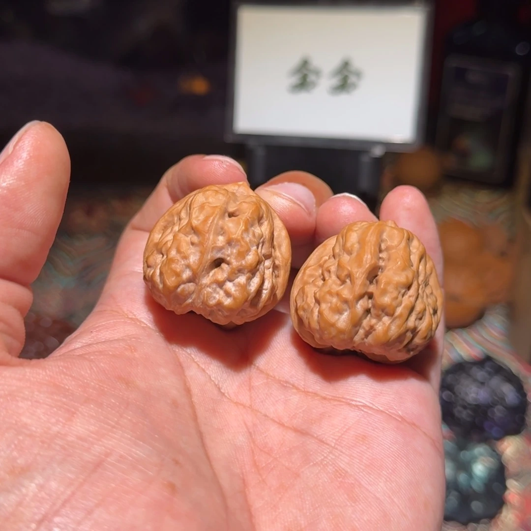 朱***亿把件文玩核桃1421蛤蟆头，尺寸33