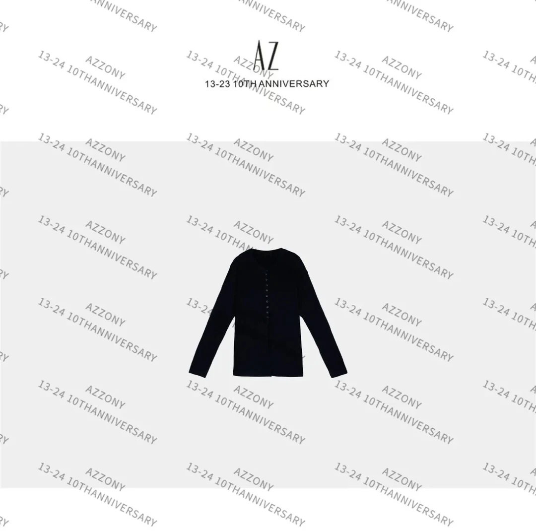 AZLongQuan澳洲进口羊毛开衫 设计师新款休闲开衫 CWSL2410114