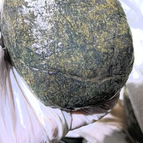 花***言有机玻璃藏玉药王石原石