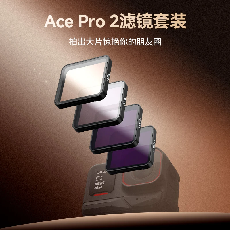 【适配影石acepro2】泰迅ND32滤镜运动相机偏振镜nd减光骑行TELESIN