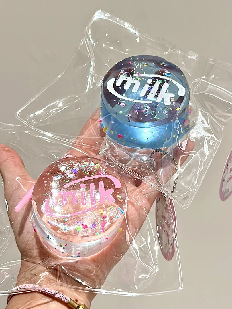 食品级硅胶捏捏【透明奶片】 稀奶油 95g 默认有瑕 介意慎拍