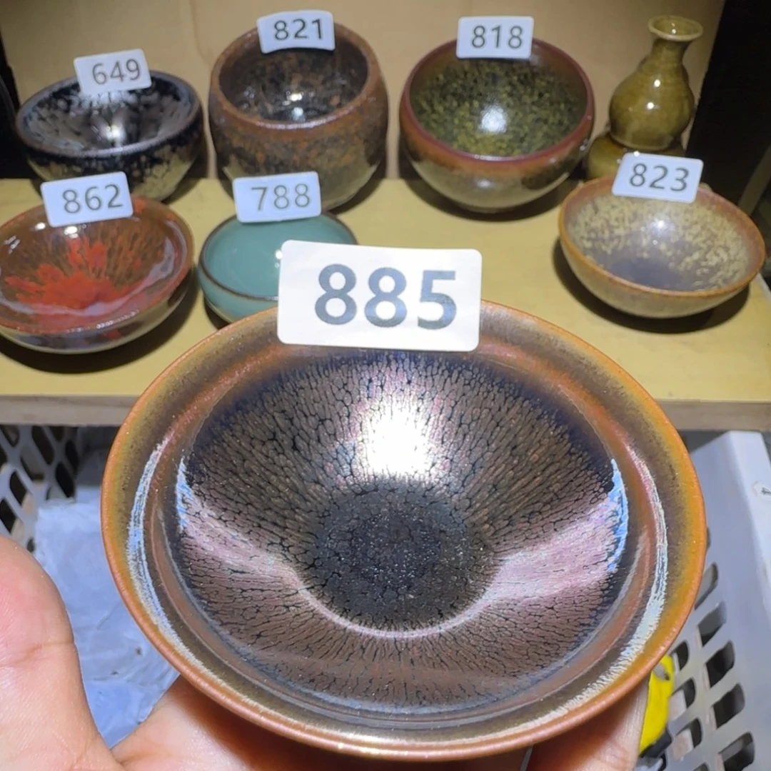 茶盏福建盏茶器官帽薄胎