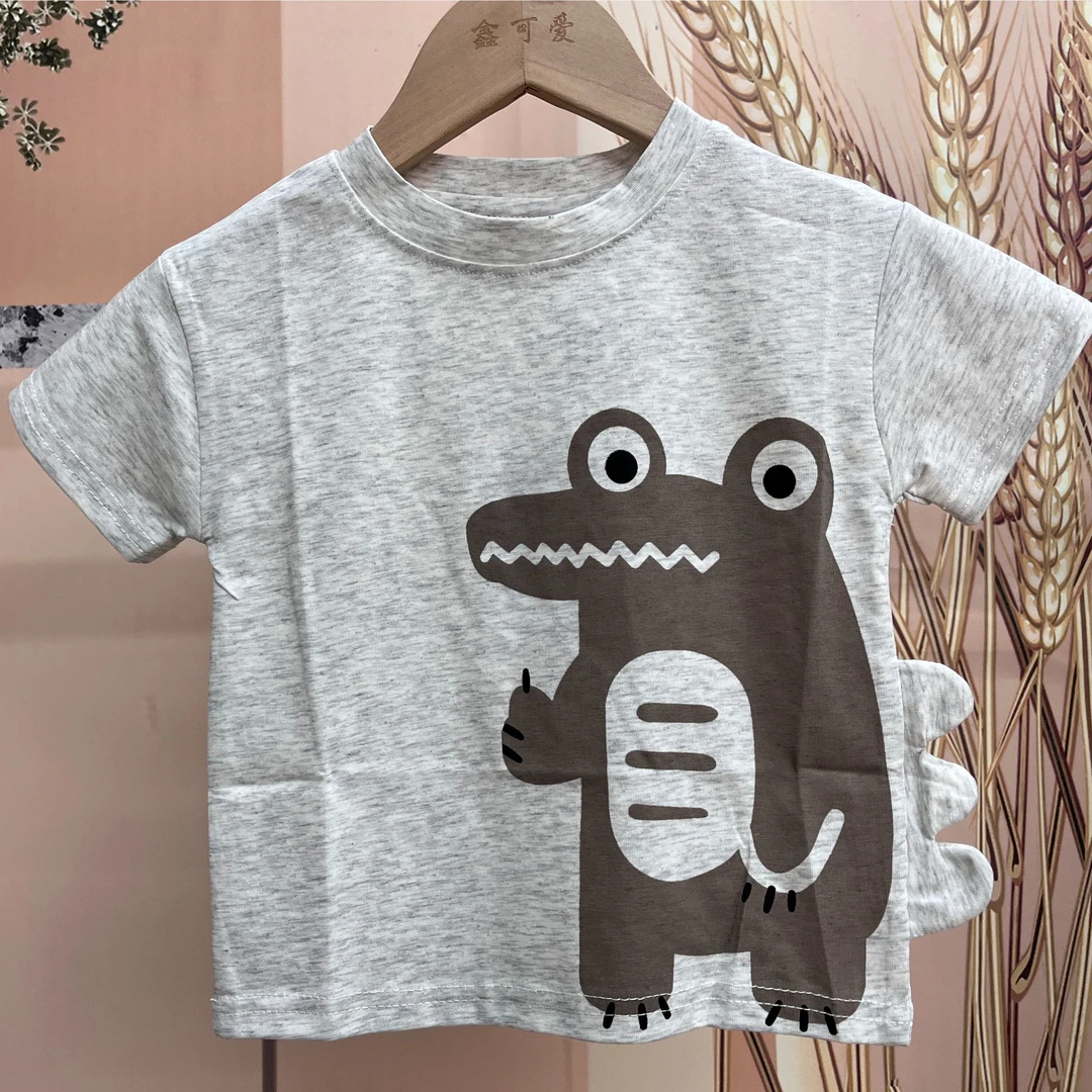 鑫可爱 男童卡通短袖t恤韩版洋气宝宝轻薄半袖上衣小童夏季