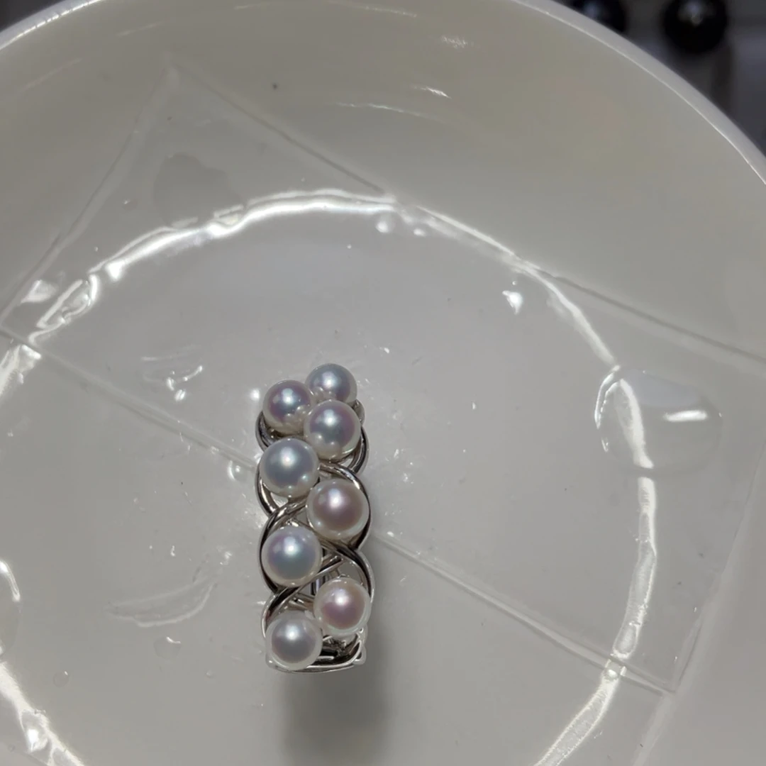 淡水珍珠戒指银S925镶嵌