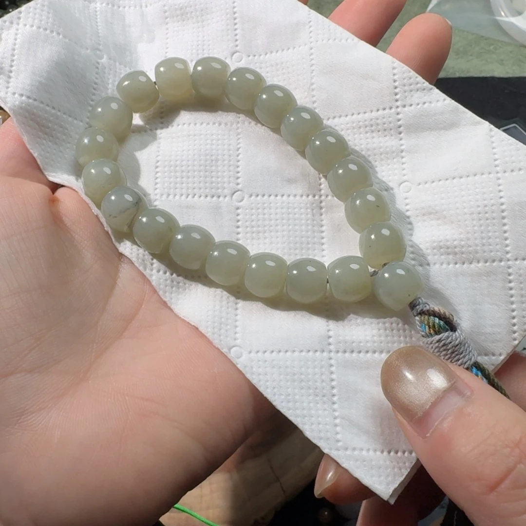 和田玉手串未镶嵌