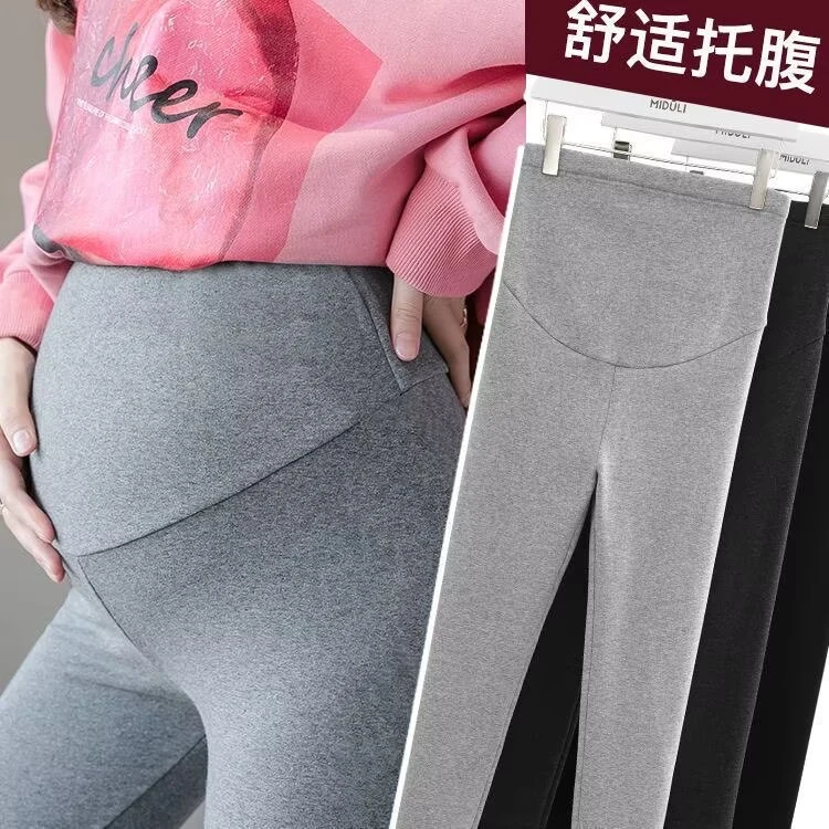 孕妇打底裤冬季加绒保暖托腹裤子秋冬怀孕长裤时尚修身小脚裤棉裤
