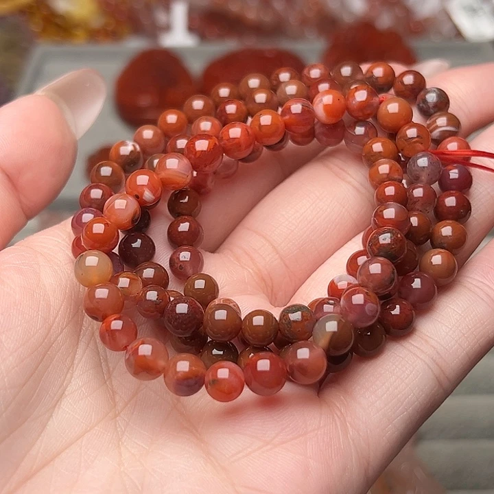 南红玛瑙合金手链44