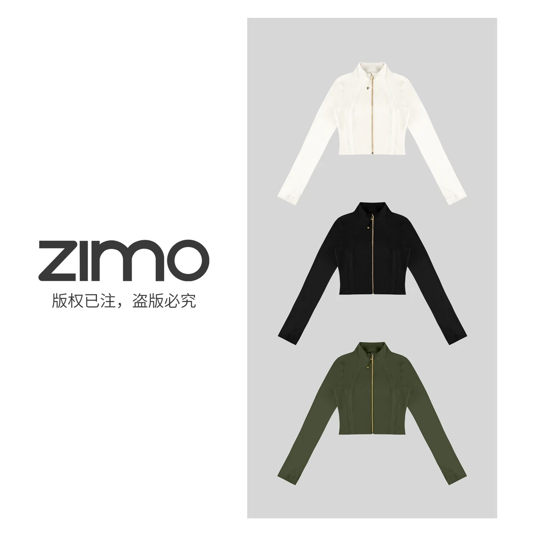 金拉链外套102-zimo-瑜伽健身瑜伽服健服YFCX102