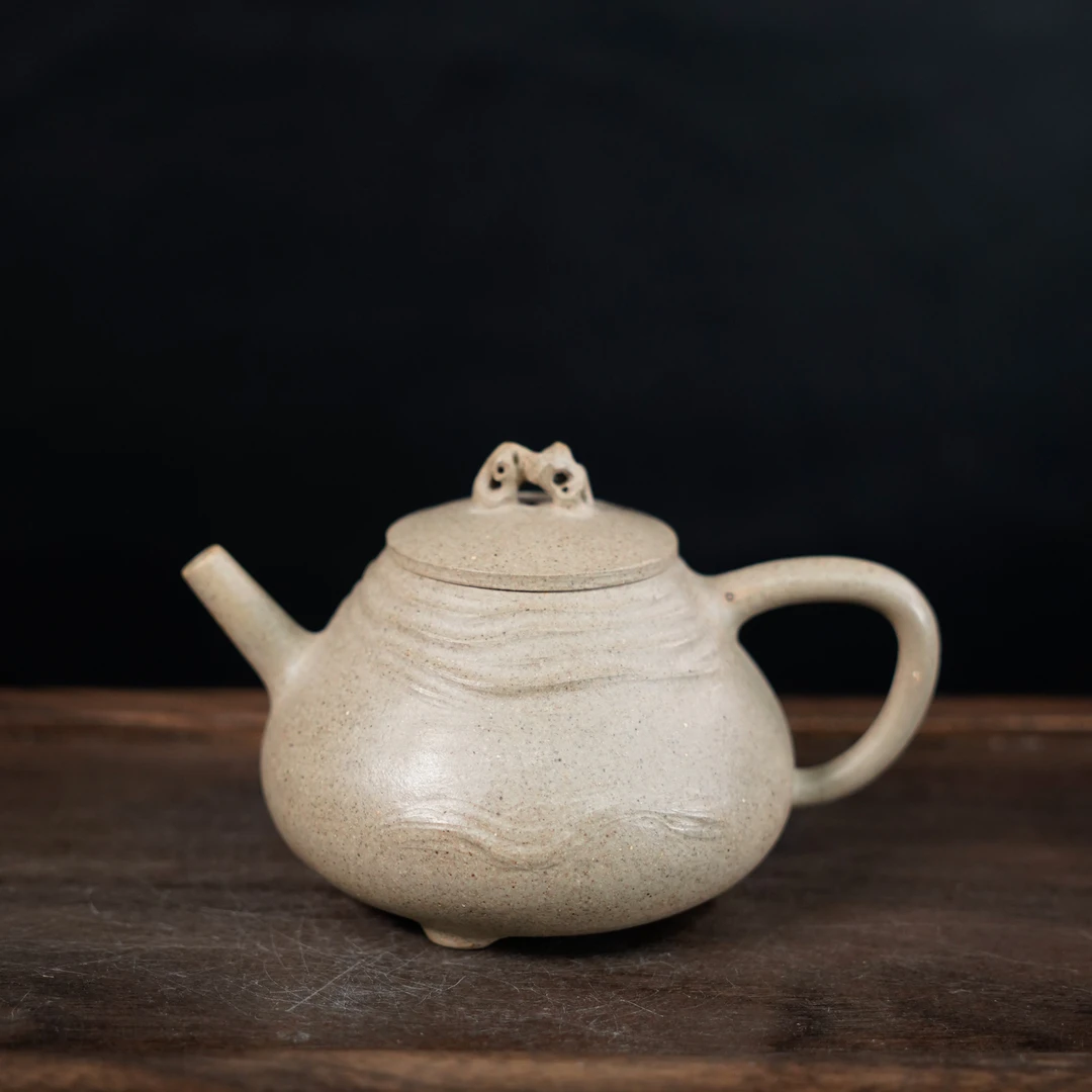 GSZS-7397  宜兴手工紫砂    民间艺人  湖石石瓢