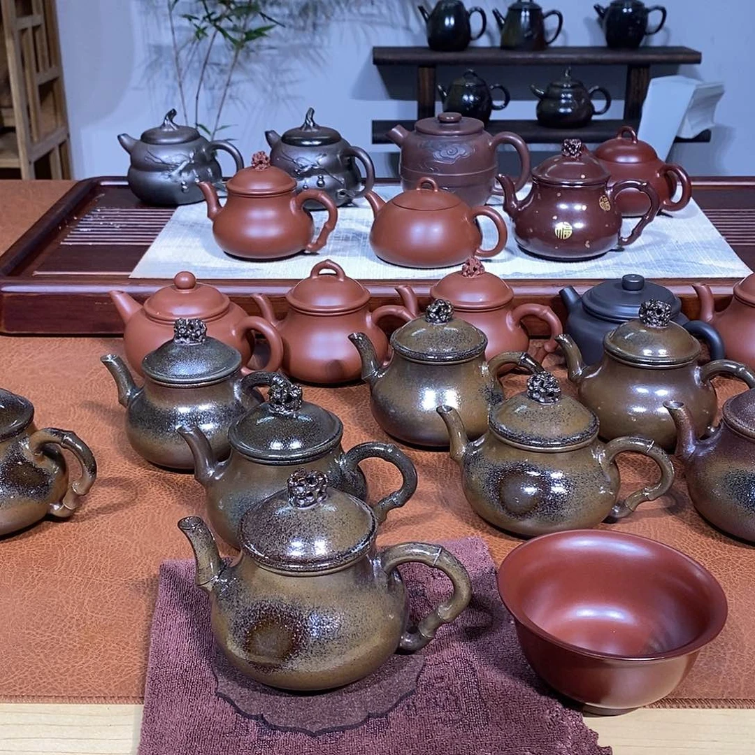 放***空广西钦州坭兴陶手工茶具150ml