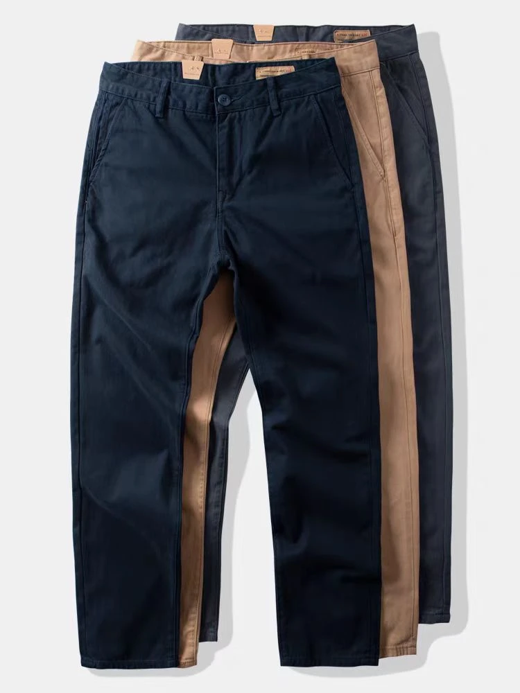 杰子凯单直筒长裤